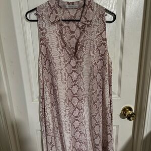 Equipment Femme Pink Snake Print Blouse